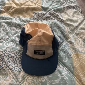 L.L. Bean Navy and Beige Outdoor Cap